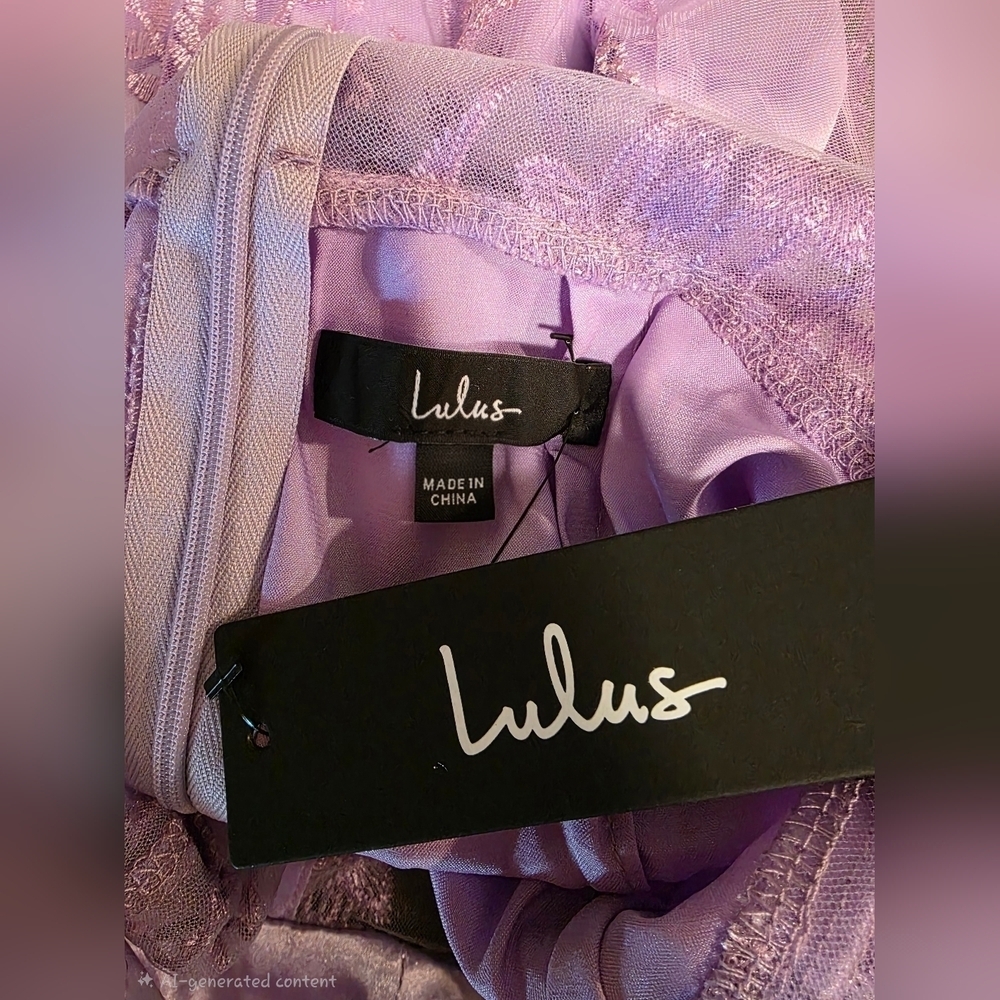 Lulus Seriously Cute Lavender Floral Embroidered Mesh Puff Sleeve Mini Dress - Picture 8 of 10
